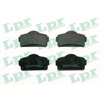 Jeu de 4 plaquettes de frein avant LPR OEM 1008464