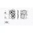 Ventilateur, refroidissement du moteur MAGNETI MARELLI [069422578010]