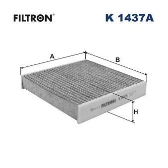 Filtre, air de l'habitacle FILTRON K 1437A