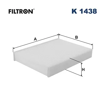 Filtre, air de l'habitacle FILTRON K 1438