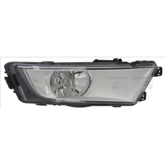 Projecteur antibrouillard TYC 19-12349-11-2 pour SKODA OCTAVIA 1.2 TSI - 86cv