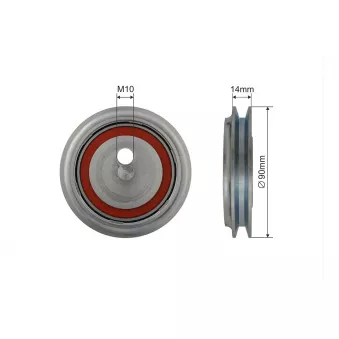 Poulie-tendeur, courroie trapézoïdale à nervures TEKNÖR OEM 074145251B