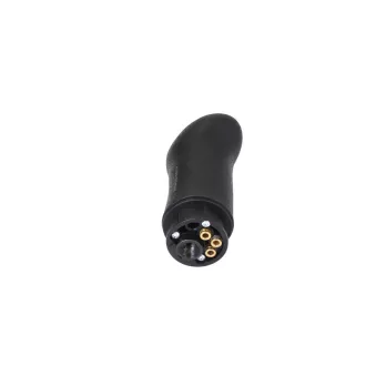 Pommeau De Levier De Vitesse Chromé Avec Insert Cuir Noir - Compatible Citroën C25 (et Similaires) - Neuf
