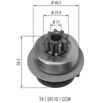 MAGNETI MARELLI 940113020186 - Embrayage à roue libre, démarreur