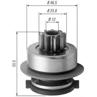 MAGNETI MARELLI 940113020256 - Embrayage à roue libre, démarreur