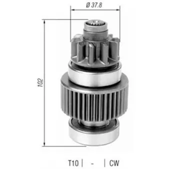 MAGNETI MARELLI 940113020383 - Pignon, démarreur