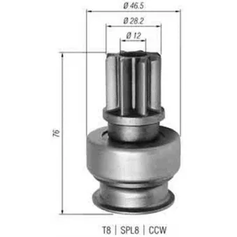 MAGNETI MARELLI 940113020343 - Embrayage à roue libre, démarreur