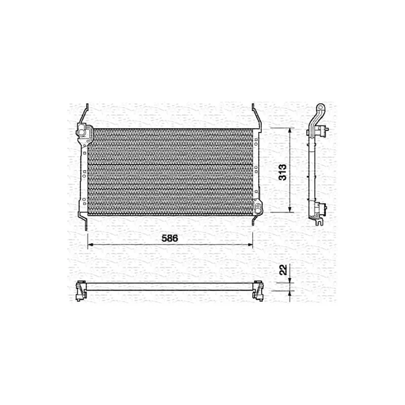 Condenseur, climatisation MAGNETI MARELLI 350203115000 - Visuel 1