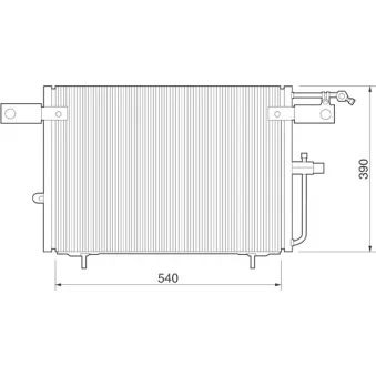 Condenseur, climatisation DELPHI TSP0225083