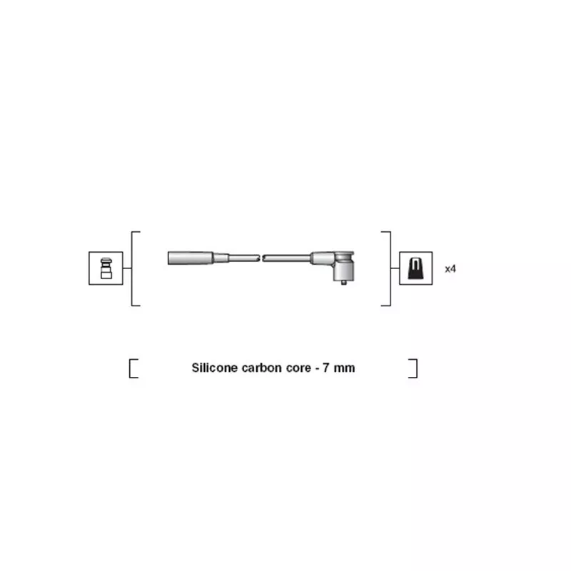Kit de câbles d'allumage MAGNETI MARELLI 941318111246 - Visuel 1