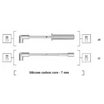 Kit de câbles d'allumage MAGNETI MARELLI 941365070930