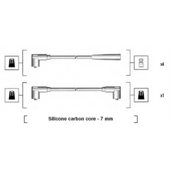 MAGNETI MARELLI 941275010837 - Kit de câbles d'allumage