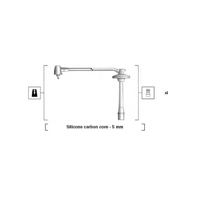 Kit de câbles d'allumage MAGNETI MARELLI 941335030909 - Visuel 1