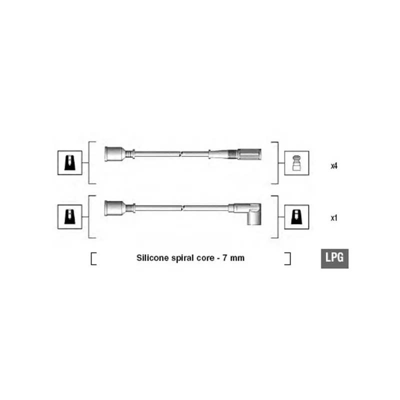 Kit de câbles d'allumage MAGNETI MARELLI 941095520594 - Visuel 1