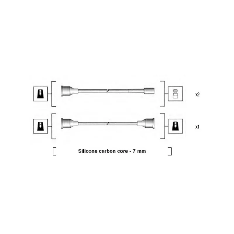 Kit de câbles d'allumage MAGNETI MARELLI 941094040575 - Visuel 1