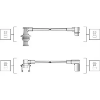 Kit de câbles d'allumage MAGNETI MARELLI OEM 7700851994