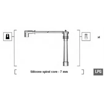 Kit de câbles d'allumage MAGNETI MARELLI 941095910629