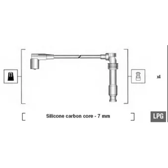 MAGNETI MARELLI 941125320684 - Kit de câbles d'allumage