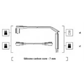 Kit de câbles d'allumage MAGNETI MARELLI OEM 1612485