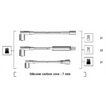 MAGNETI MARELLI 941125120666 - Kit de câbles d'allumage