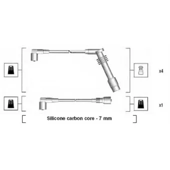 MAGNETI MARELLI 941125380688 - Kit de câbles d'allumage