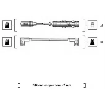 MAGNETI MARELLI 941175180759 - Kit de câbles d'allumage