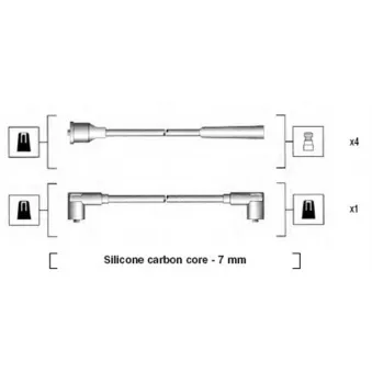 MAGNETI MARELLI 941155110747 - Kit de câbles d'allumage