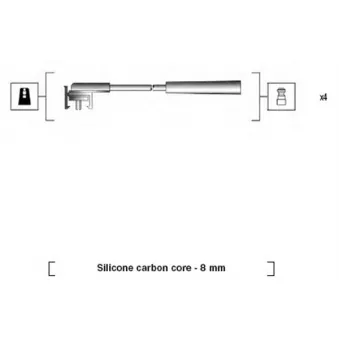 MAGNETI MARELLI 941185140772 - Kit de câbles d'allumage