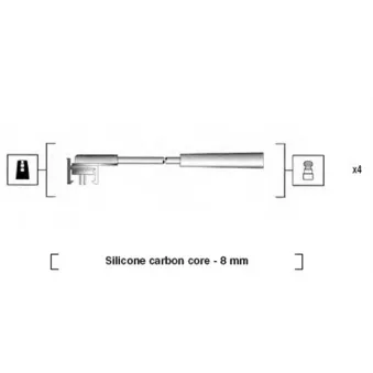 Kit de câbles d'allumage MAGNETI MARELLI OEM 1202515