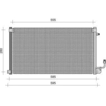 Condenseur, climatisation NRF 35328