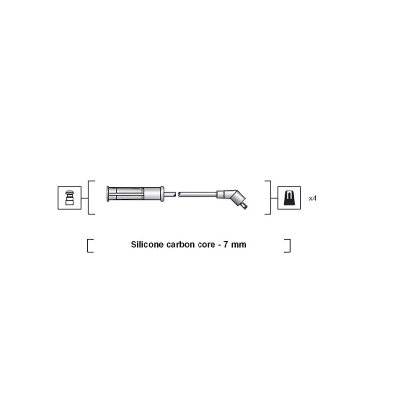 Kit de câbles d'allumage MAGNETI MARELLI 941318111002 - Visuel 1
