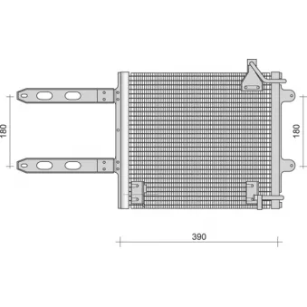 Condenseur, climatisation MAGNETI MARELLI 350203291000 pour VOLKSWAGEN POLO 1.6 16V GTI - 125cv