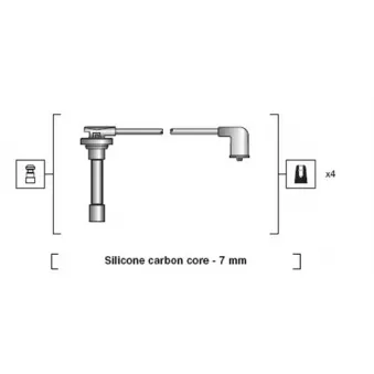 MAGNETI MARELLI 941318111103 - Kit de câbles d'allumage