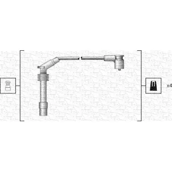 MAGNETI MARELLI 941318111159 - Kit de câbles d'allumage