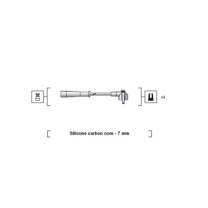Kit de câbles d'allumage MAGNETI MARELLI 941318111038 - Visuel 2