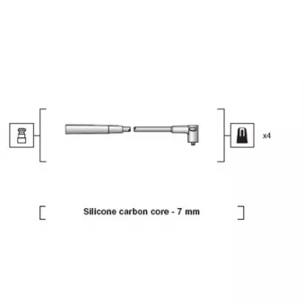 MAGNETI MARELLI 941318111215 - Kit de câbles d'allumage