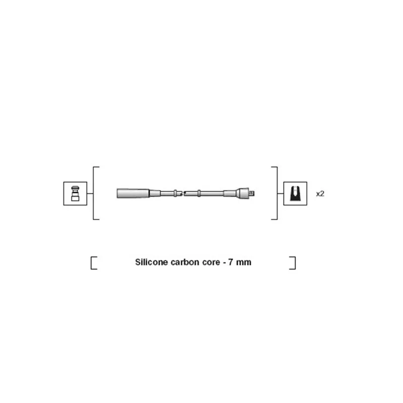 Kit de câbles d'allumage MAGNETI MARELLI 941318111197 - Visuel 1