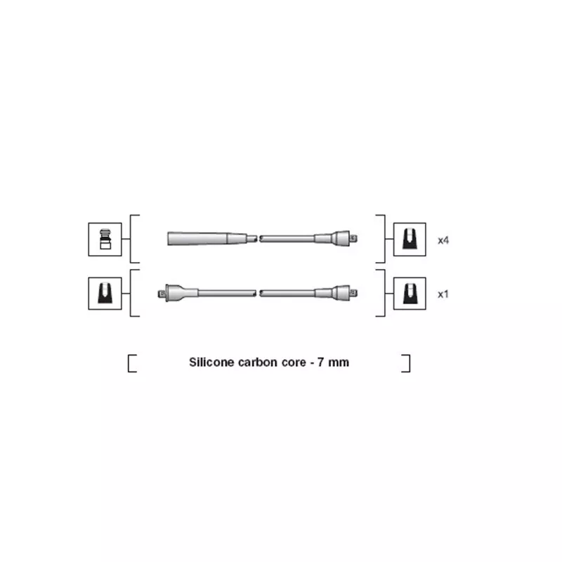 Kit de câbles d'allumage MAGNETI MARELLI 941318111252 - Visuel 1