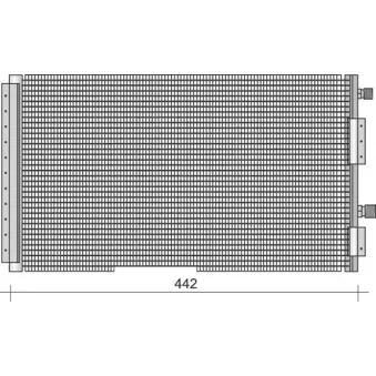 Condenseur, climatisation MAGNETI MARELLI 350203433000 pour OPEL ASTRA 1.7 D - 60cv