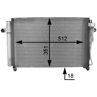 Condenseur, climatisation MAGNETI MARELLI OEM 976061C100