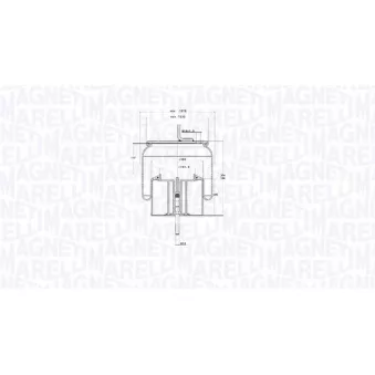 MAGNETI MARELLI 030607020297 - Ressort pneumatique, suspension pneumatique
