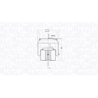 MAGNETI MARELLI 030607020298 - Ressort pneumatique, suspension pneumatique