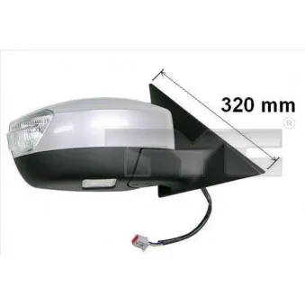 Rétroviseur extérieur TYC OEM 6M2117K741AA