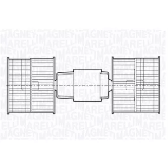 Pulseur d'air habitacle MAGNETI MARELLI 069412677010
