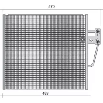 Condenseur, climatisation MAGNETI MARELLI 350203442000