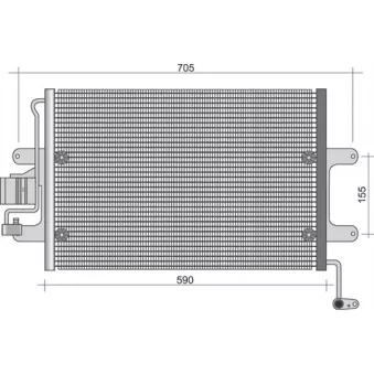 Condenseur, climatisation NRF 35034