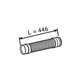 DINEX 64257 - Tuyau souple, échappement