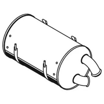 Pot de détente/silenciaux arrière DINEX 21355 pour DAF 95 FA 95,330 - 330cv