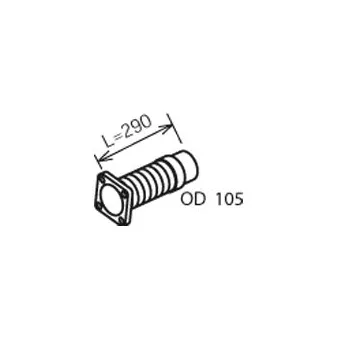 Amortisseur de vibrations d'échappement DINEX 28216