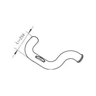 Tuyau d'échappement DINEX OEM 1629057